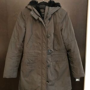 Andrew Marc Faux Fur Lined Coat